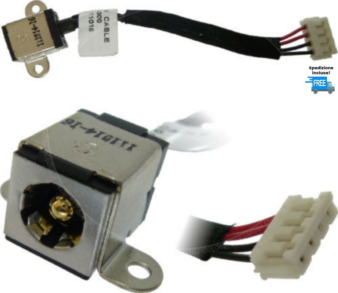 JACK ASUS A15HC 1414-05HB000 DW411 CONNETTORE ALIMENTAZIONE  DC POWER IN 4 PIN
