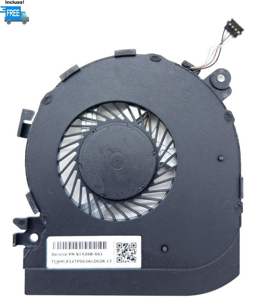 VENTOLA CPU HP SPECTRE X360 15-BL FAN NUOVA  4 PIN  VERSIONE 1 XRF-813-956-00