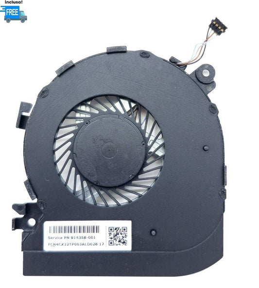 VENTOLA CPU HP SPECTRE X360 15-BL FAN NUOVA  4 PIN  VERSIONE 1 XRF-813-956-00