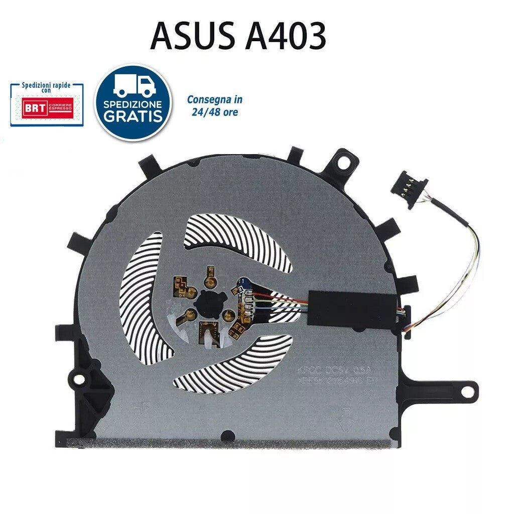 VENTOLA FAN 4 PIN PER ASUS VIVOBOOK 14 A403 S403 X403 X403FA S403F X403F