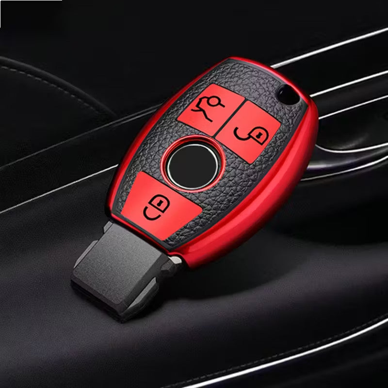 COVER CHIAVE + PORTACHIAVI IN TPU MERCEDES A B C E S CLA GLC AMG W204 W205 W212
