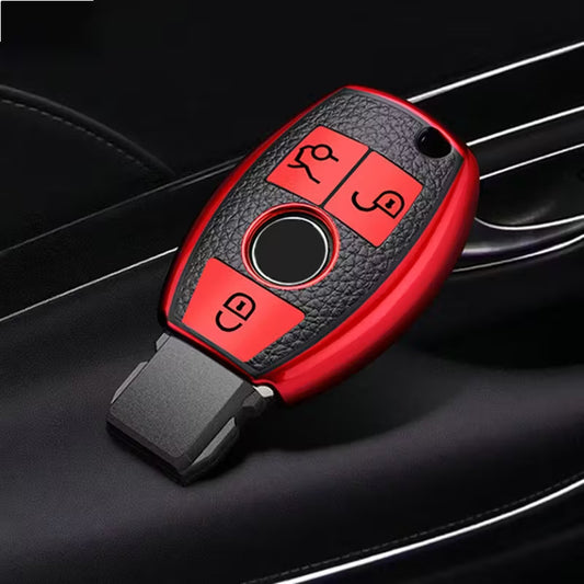 COVER CHIAVE + PORTACHIAVI IN TPU MERCEDES A B C E S CLA GLC AMG W204 W205 W212