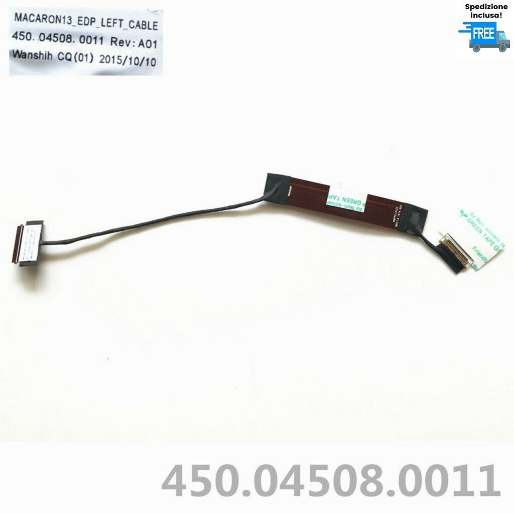 Cavo flat video HP Pavilion x360 13 S 13 S120NR LED display eDP 450.04508.0011
