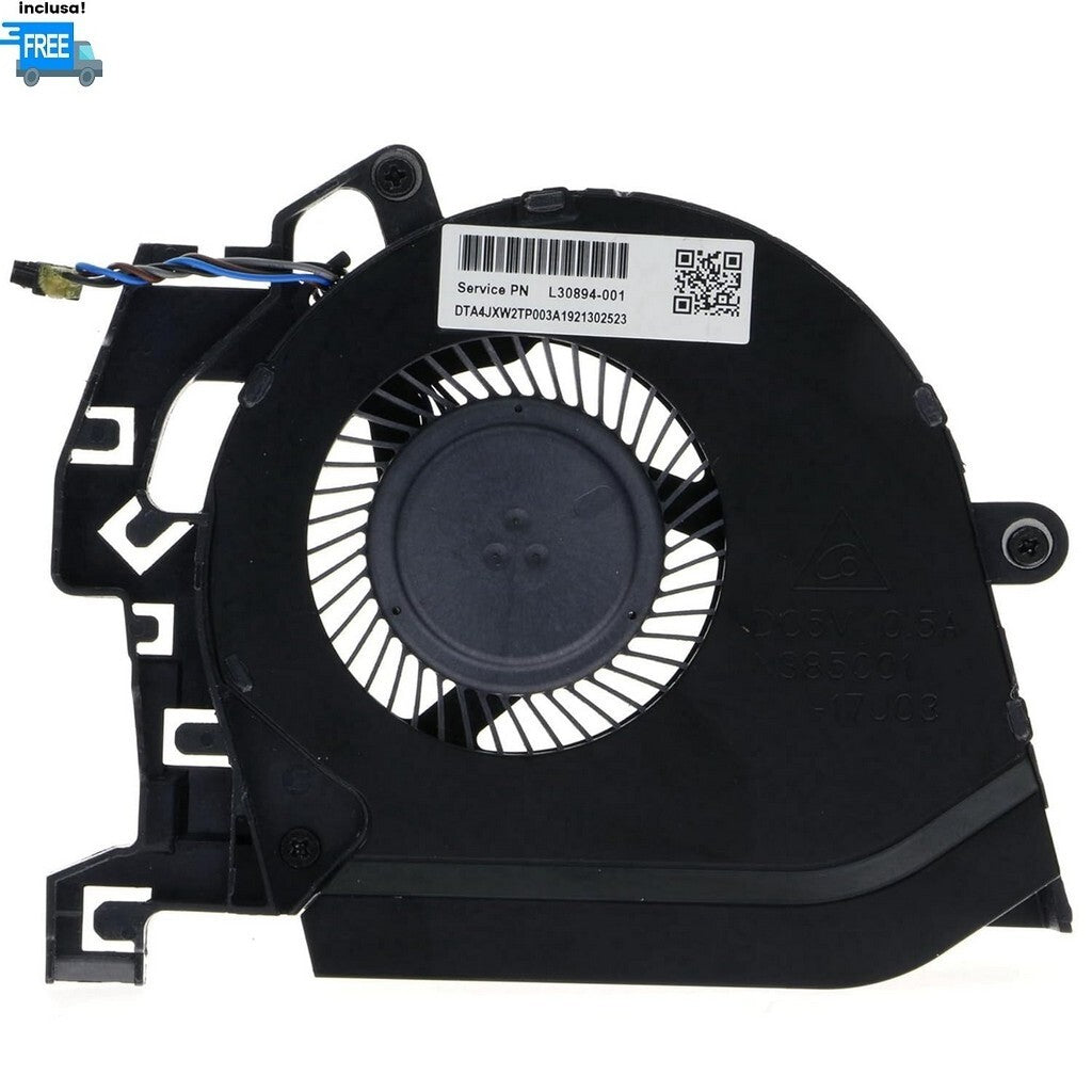 VENTOLA HP ZBOOK 15 G5 15 G6  FAN COOLER NUOVA 4 PIN L30894-001  VERSIONE 1