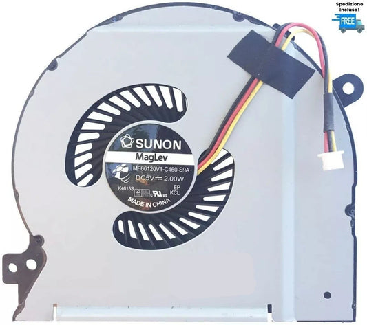 VENTOLA DELL XPS 15 L501X L502X 3 PIN  FAN NUOVA COOLING