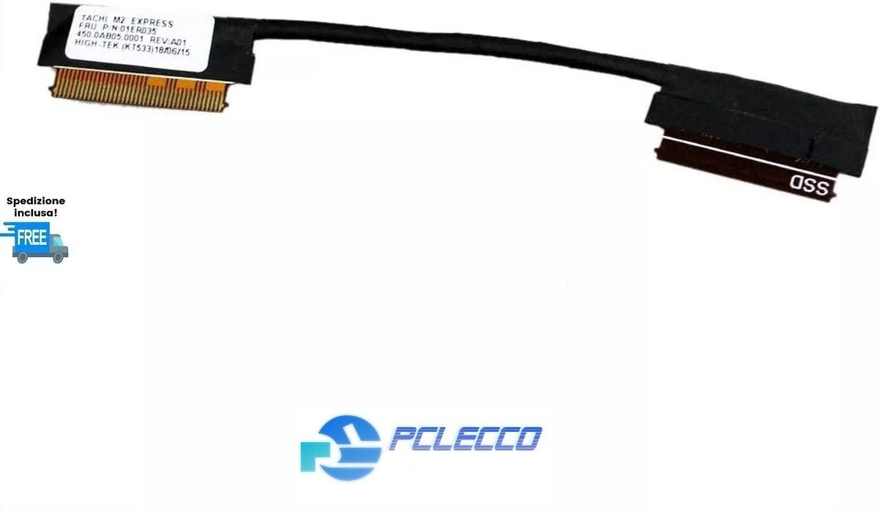 CONNETTORE HARD DISK M2 LENOVO THINKPAD T570 T580 P51S  CAVO SSD 450.0AB05.0001