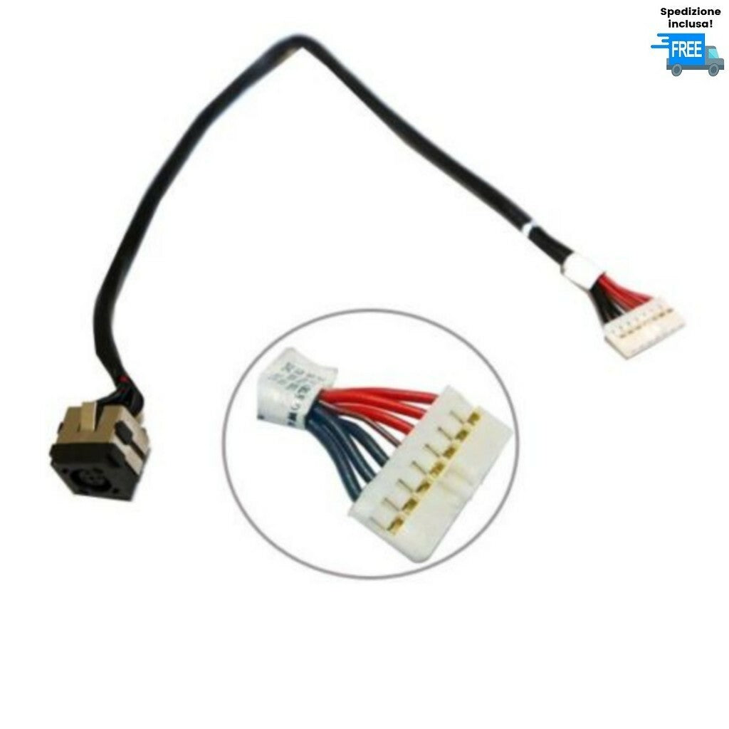 JACK DELL VOSTRO 3400 3500 50.4ES08.101 DW433 CONNETTORE  DC POWER  IN 7 PIN
