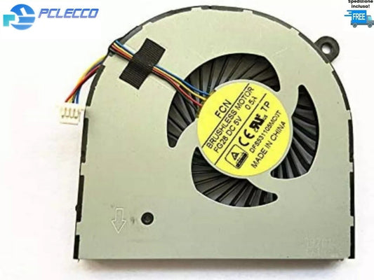 VENTOLA ACER ASPIRE NITRO  VN7-591 VN7-591G SINISTRA  CPU FAN NUOVA 4 PIN .