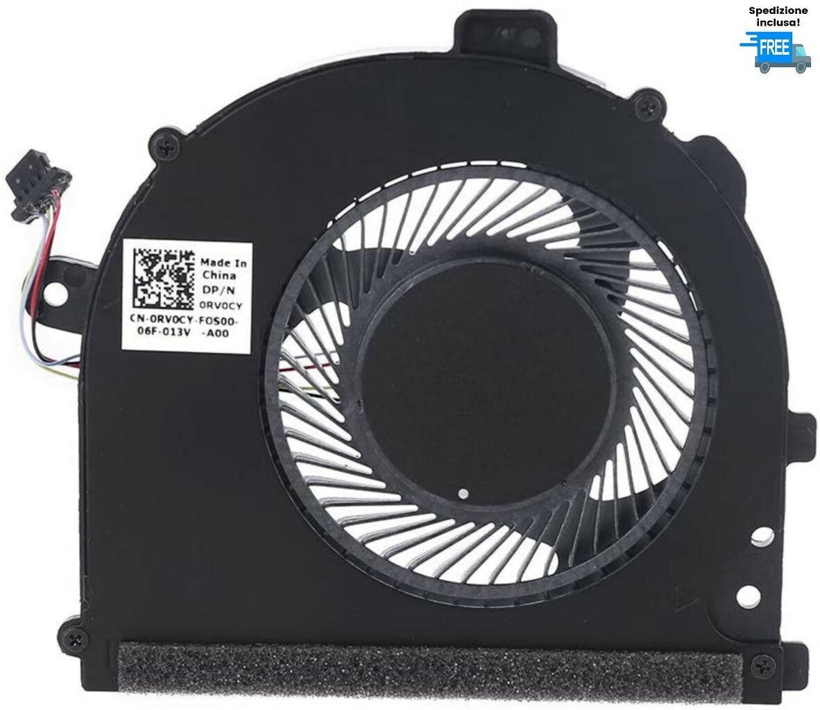VENTOLA DELL INSPIRON 13 5370 14 5471  USATA FUNZIONANTE FAN  P/N: 0RV0CY