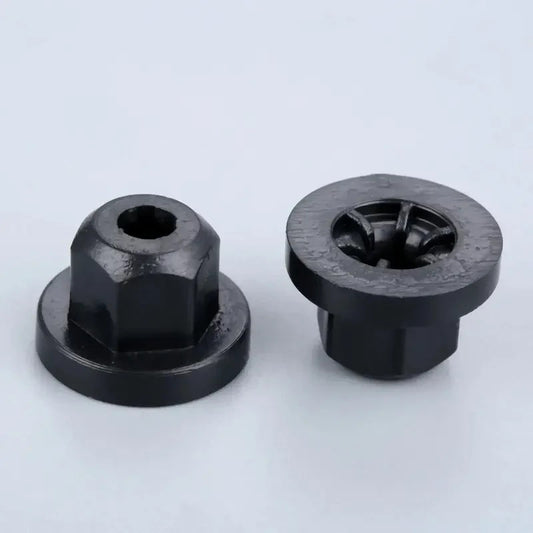 20 pz dadi flangiati plastica carrozzeria M4 flangia 16mm foro 4mm Mercedes BMW