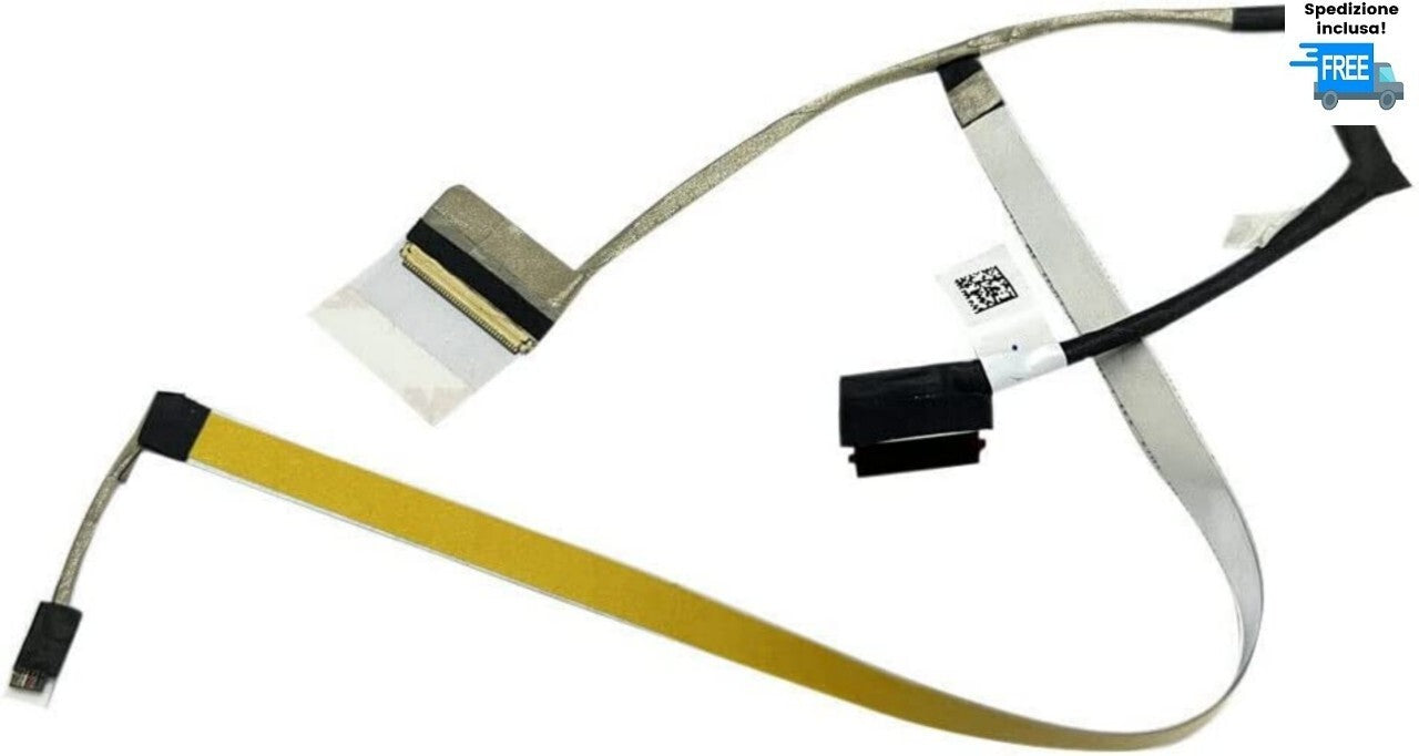 CAVO FLAT VIDEO HP  15S-DR GPT52 LA-K201P DC02C00QK00 LED 40 PIN CABLE LVDS VGA