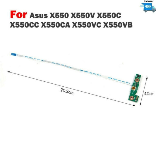 PULSANTE ASUS X550 A550 K550 R550 F550 X552 VX50 FX50 POWER BUTTON BOARD TASTO