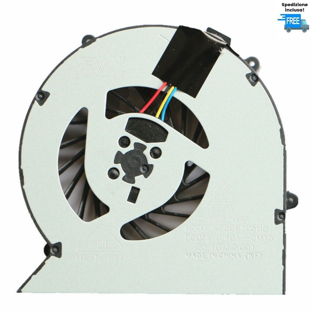 VENTOLA CPU HP PROBOOK 440 G1 445 G1 FAN COOLER 4 PIN NOTEBOOK