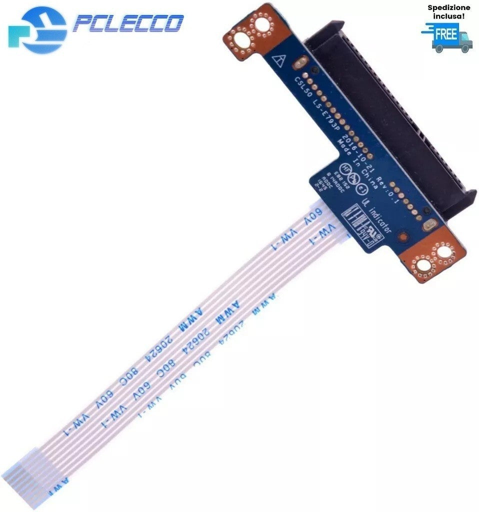 LS-E793P CONNETTORE SATA HARD DISK HP 250 G6 HP 255 G6 HP 15-BS HP 15-BW 15T-BR