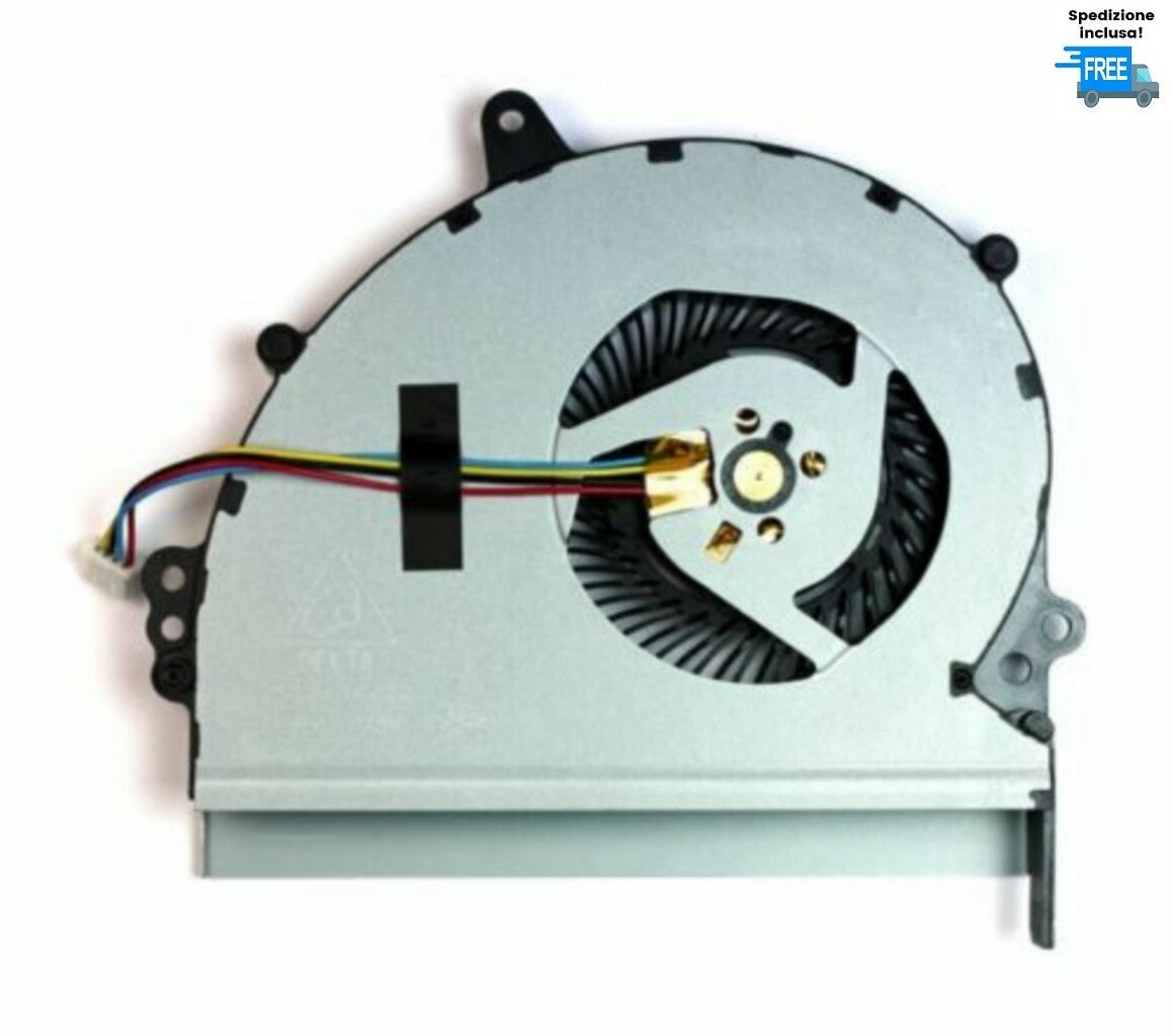VENTOLA CPU FAN 4 PIN PER ASUS X301A F301A X301U F301U COOLER RAFFREDDAMENTO