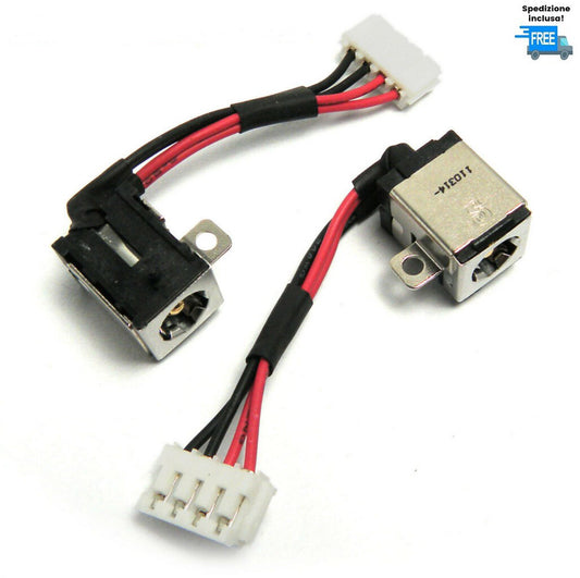 JACK ASUS U46E DW414 CONNETTORE ALIMENTAZIONE DC POWER IN 4 PIN