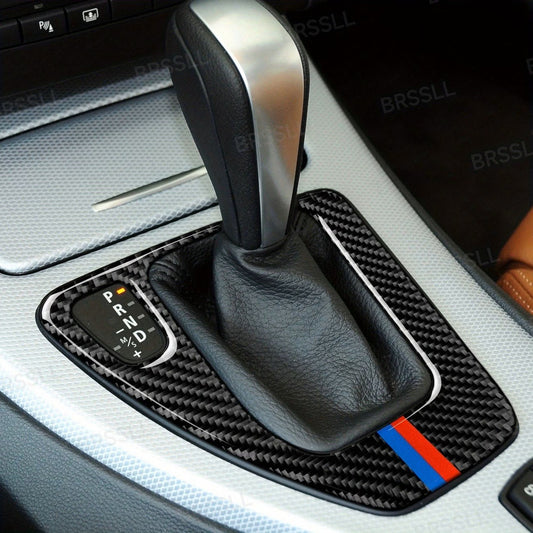 CORNICE CAMBIO AUTOMATICO BMW E90 E91 E92 2005-2012 COVER CARBONIO CONSOLE