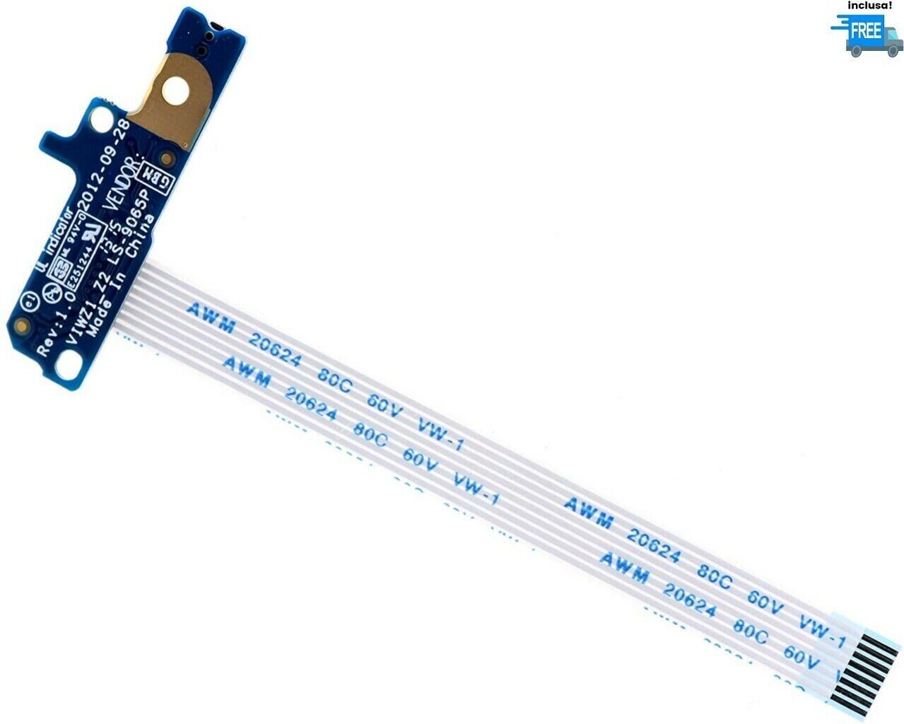 PULSANTE LS-9065P LENOVO Z500 Z400 P500 P400 INTERRUTORE POWER BUTTON TASTO