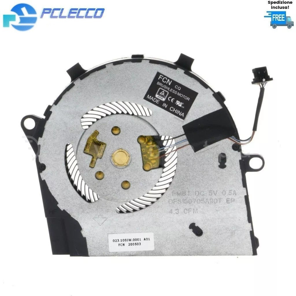 VENTOLA DELL INSPIRON 5000 5401 5402 5405 5408 5409 7405 FAN COOLER NUOVA 4 PIN