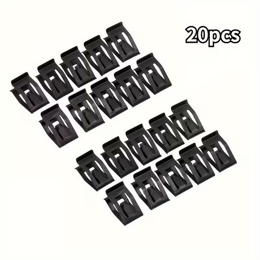 Set 20 clip fissaggio cruscotto universali auto anteriori colore nero