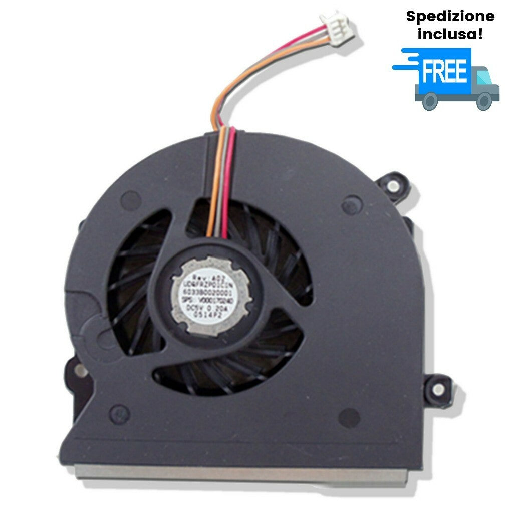 VENTOLA TOSHIBA L500D L505 L510 L515 L525 L526 L536 L511 L522 L532 L536 FAN 3PIN