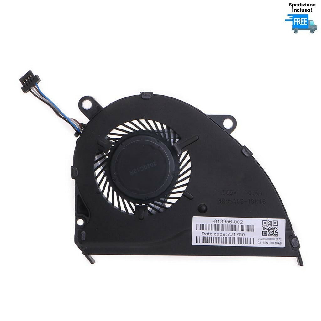 VENTOLA HP PAVILION  14-CE  NUOVA 813956-002  GPU FAN COOLER 4 PIN  VERSIONE 1