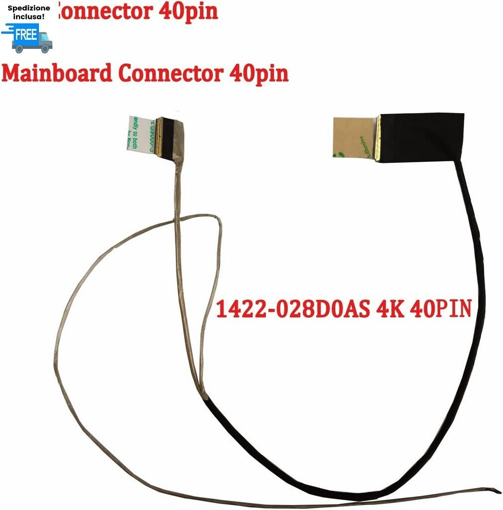 CAVO FLAT ASUS ROG GL552VW GL552JX ZX50J ZX50JX 1422-028D0AS  40 PIN LED CABLE