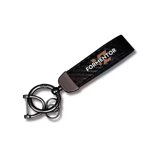 Portachiavi Formentor VZ Ecopelle Effetto Fibra di Carbonio Nero Elegante