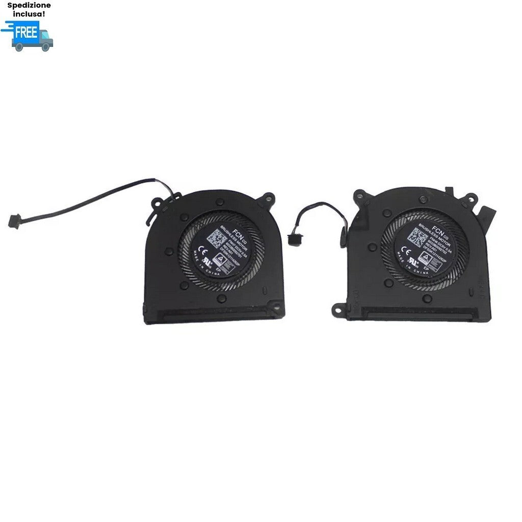 COPPIA VENTOLE HP PROBOOK GM 470 G8 470 G9  4 PIN FAN  COOLER ORIGINALI FCN