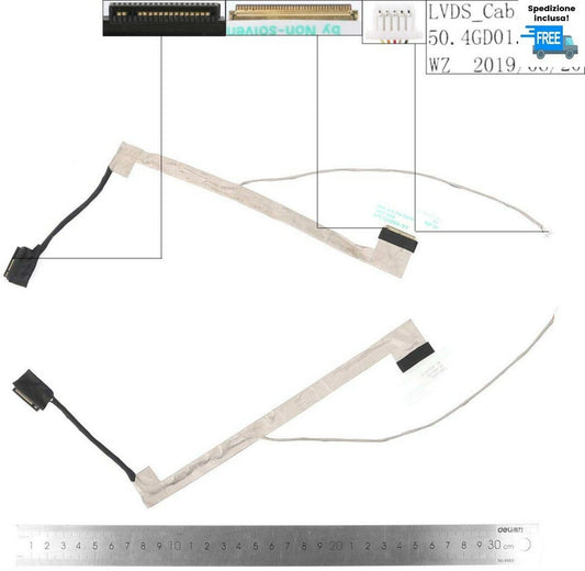 CAVO FLAT VIDEO ACER ASPIRE 5740 5745 LED NO LCD  P/N: 50.4GD01.021 FLEX CABLE