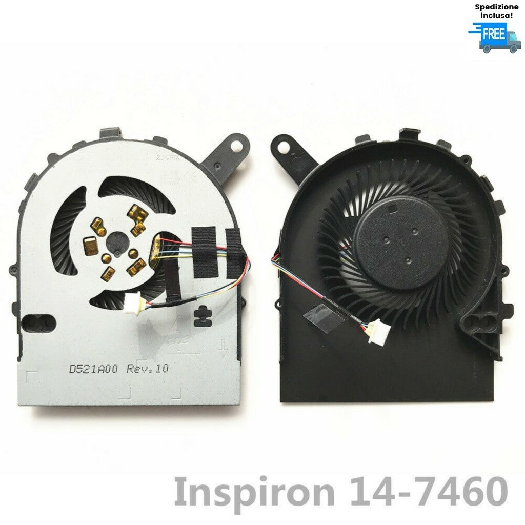 VENTOLA DELL INSPIRON 14-7460 FAN 14 7460  COOLER NUOVA 4 PIN