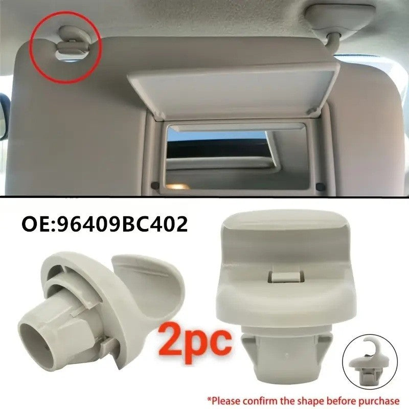 2 pz clip gancio aletta parasole NISSAN Qashqai Juke Tiida Micra Note X-Trail