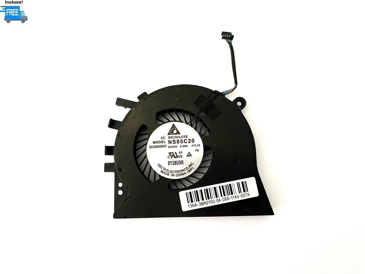 VENTOLA HP ENVY 17-BY 17-CA 17R-BY 17G-CR 17Q-CA SERIES  NUOVA FAN 4 PIN CPU FAN