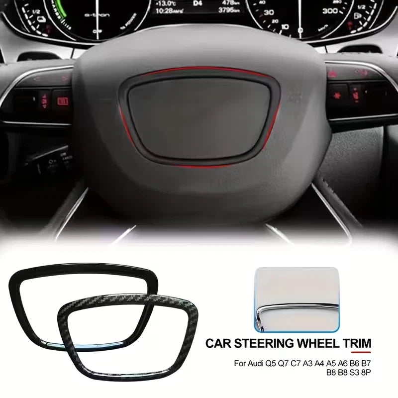 CORNICE VOLANTE CENTRALE AUDI A3 A4 A6 A7 A8 Q3 Q5 Q7 EFFETTO CARBONIO