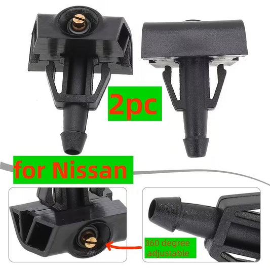 2 ugelli spruzzatori lavavetri tergicristallo per Nissan Juke F15 Micra Note