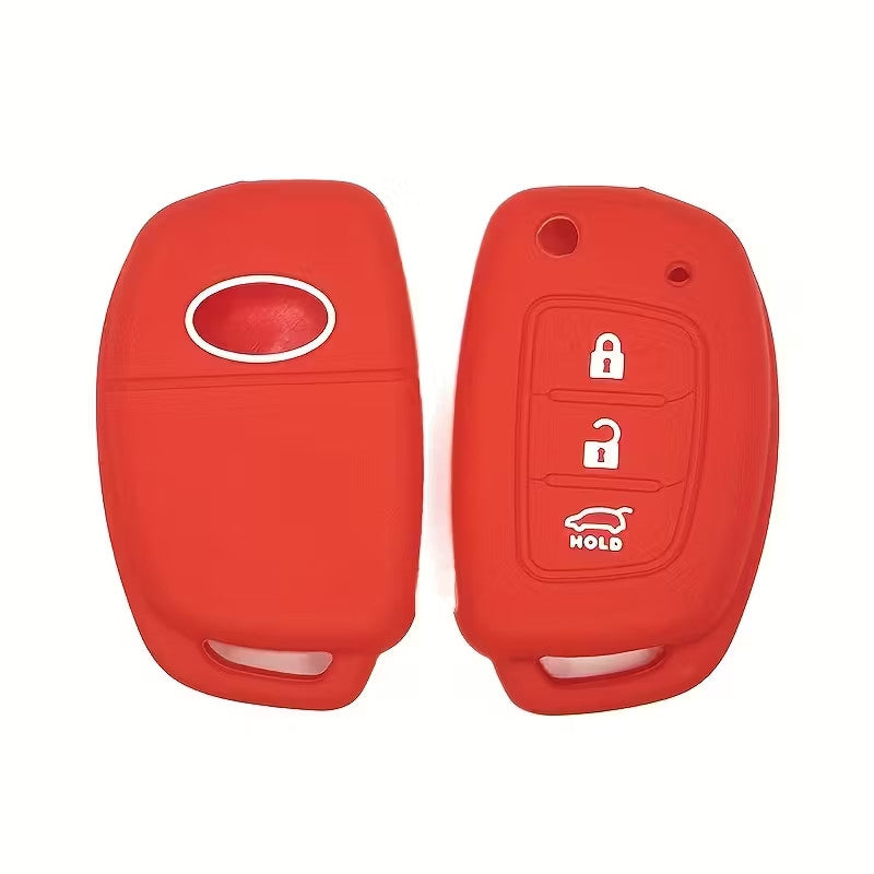 Cover gomma silicone rossa chiave Hyundai Kia 3 tasti i30 Elantra Tucson Sonata