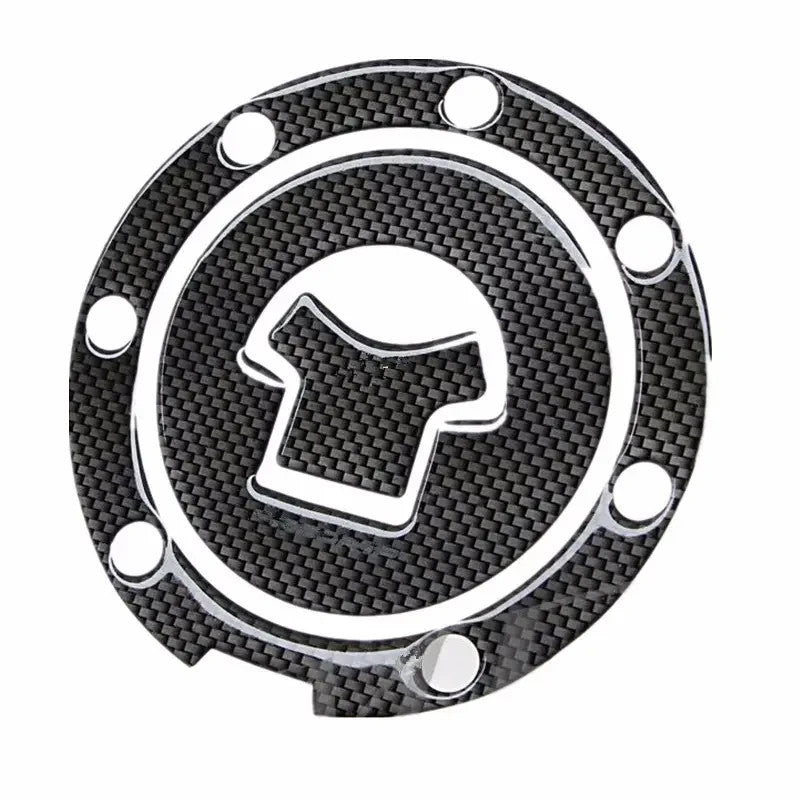ADESIVO TAPPO SERBATOIO 3D COLORE FIBRA DI CARBONIO STICKER  PER  HONDA MODELLI: