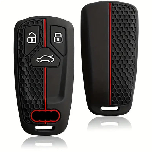 COVER CHIAVE AUDI A4L  A6L A5 A8 SQ5 Q7 TTS RS S5 S7 GUSCIO TELECOMANDO SILICONE