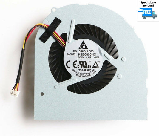Y480 Y480A Y480M Y480N Y480P VENTOLA LENOVO IDEAPAD  FAN NUOVA 4 PIN KSB0805HC