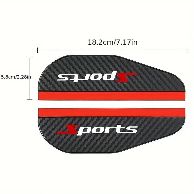 COPPIA PROTEZIONE ANTIPIOGGIA SPECCHIETTI RETROVISORE AUTO COVER  UNIVERSALI -