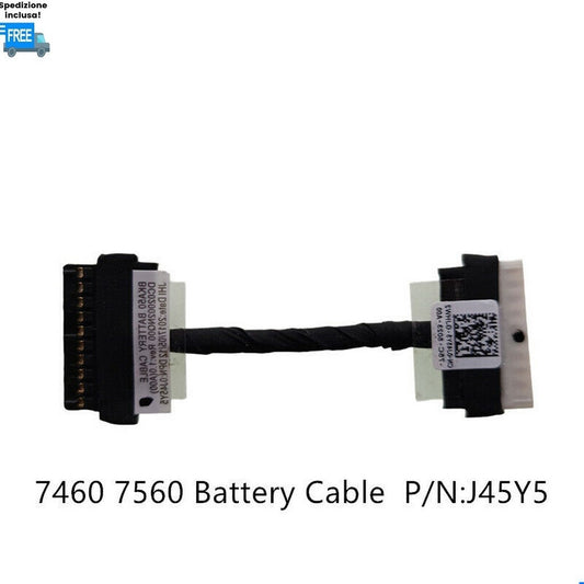 CAVO BATTERIA DELL 7460 7472 7560 7572 CONNETTORE CABLE DC02002NQ00  0J45Y5