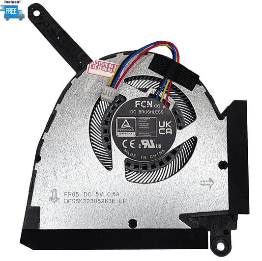 VENTOLA CPU ASUS TUF GAMING  FX517 FX517Z FX517ZR FX517ZC FAN 4 PIN DC 5V