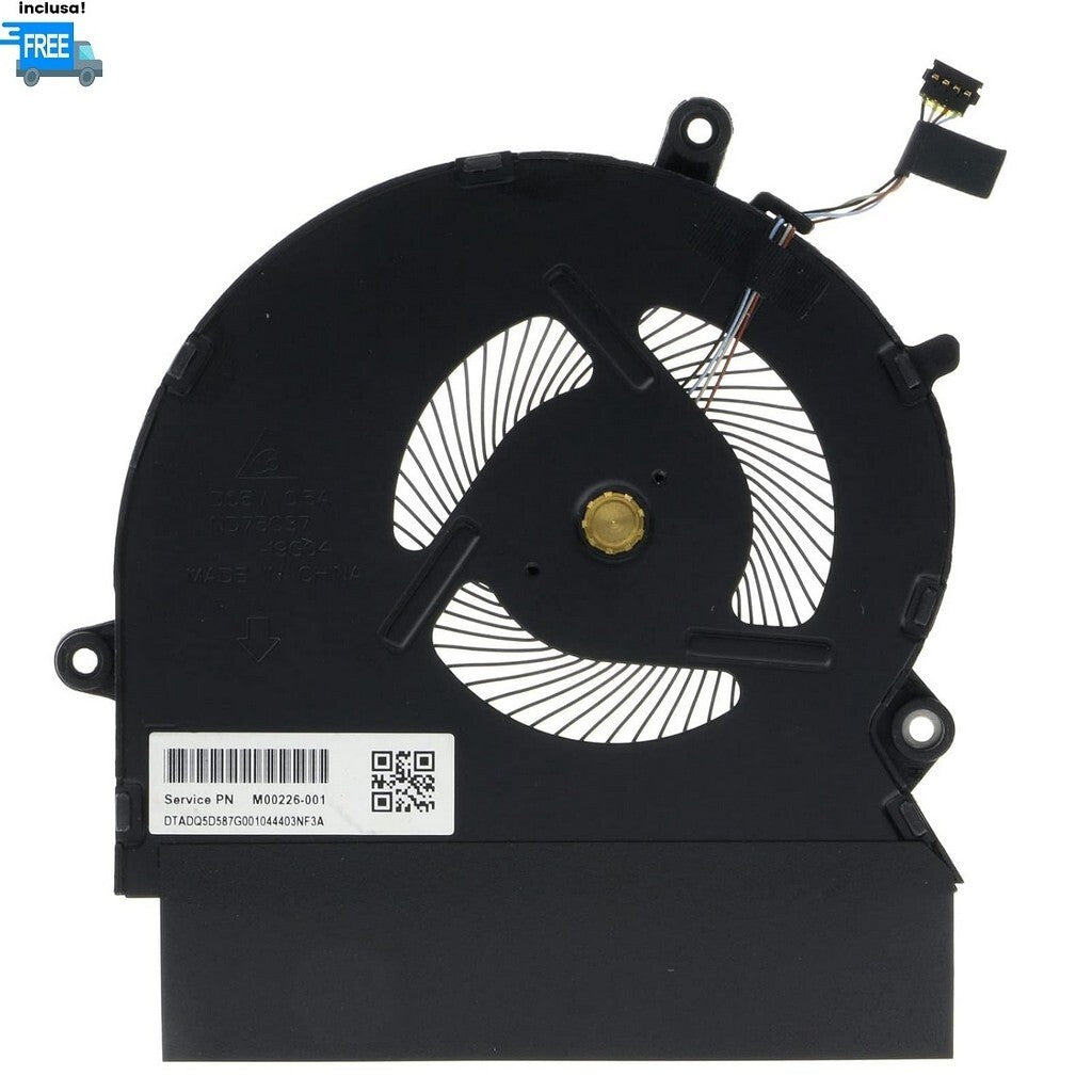 VENTOLA CPU HP SPECTRE X360 15-EB  FAN NUOVA  4 PIN COOLER L95630-001 VERSIONE 2