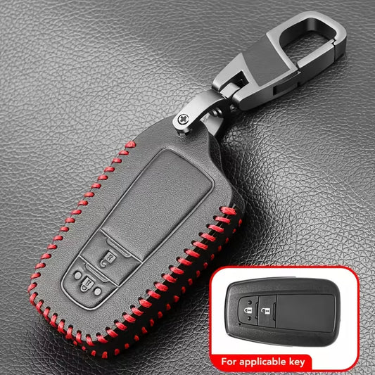 Custodia Chiave Toyota Corolla RAV4 Camry Prado portachiavi Ecopelle 2 Pulsanti