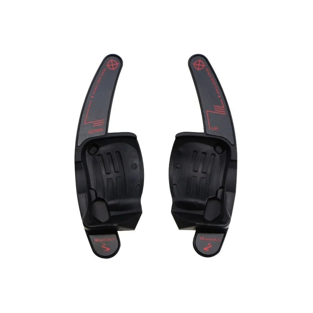 PADDLE PALETTE LEVE CAMBIO AL VOLANTE NERE ABS PER VW GOLF 6 PASSAT JETTA