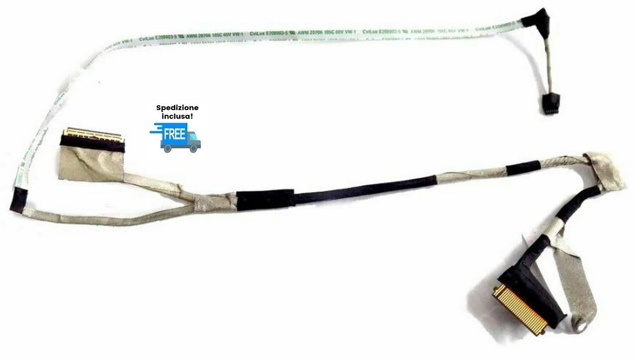 CAVO FLAT VIDEO HP 14-CE TPN-Q207 LED 30 PIN DD0G7ALC011 CABLE FLEX VGA