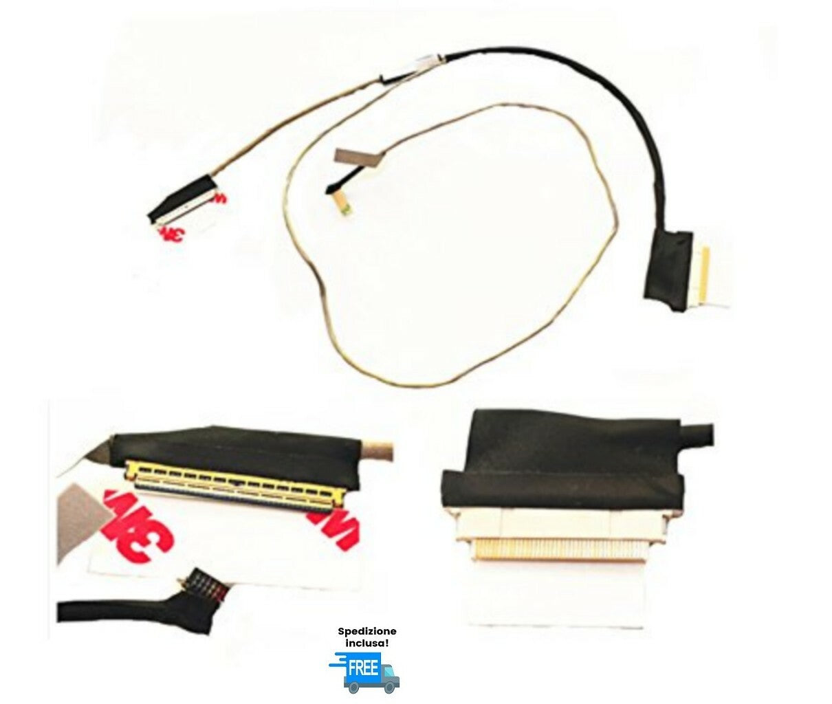 CAVO FLAT HP 15-A 15-AC 15-AY 250 G4 255 G4 250 G5 AHL50 LED 40 PIN DC020027J00