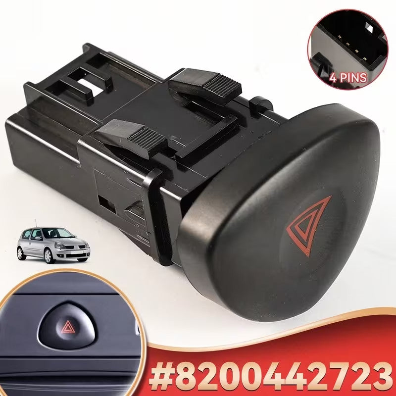 PULSANTE 4 FRECCE LUCI DI EMERGENZA RENAULT CLIO 2 MK2 8200442723 INTERRUTTORE