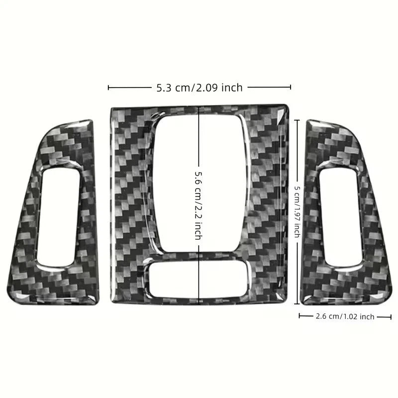 3 PEZZI COVER BOCCHETTE ARIA BMW F30 F31 F32 F33 F34 320i 428i CORNICE ADESIVA