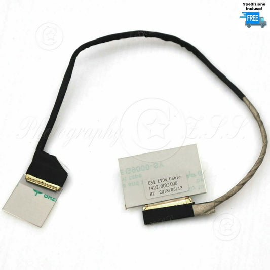 CAVO FLAT VIDEO ASUS U31 U31S U31J  X35S P/N: 1422-00YJ000  CABLE FLEX LED